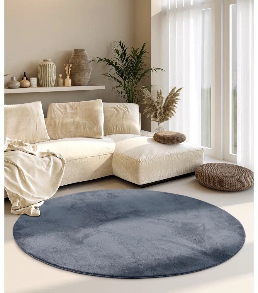 Antracitový okrúhly koberec ø 160 cm Leon – Villeroy&Boch