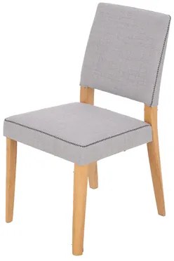 Sivá čalúnená stolička SYLON