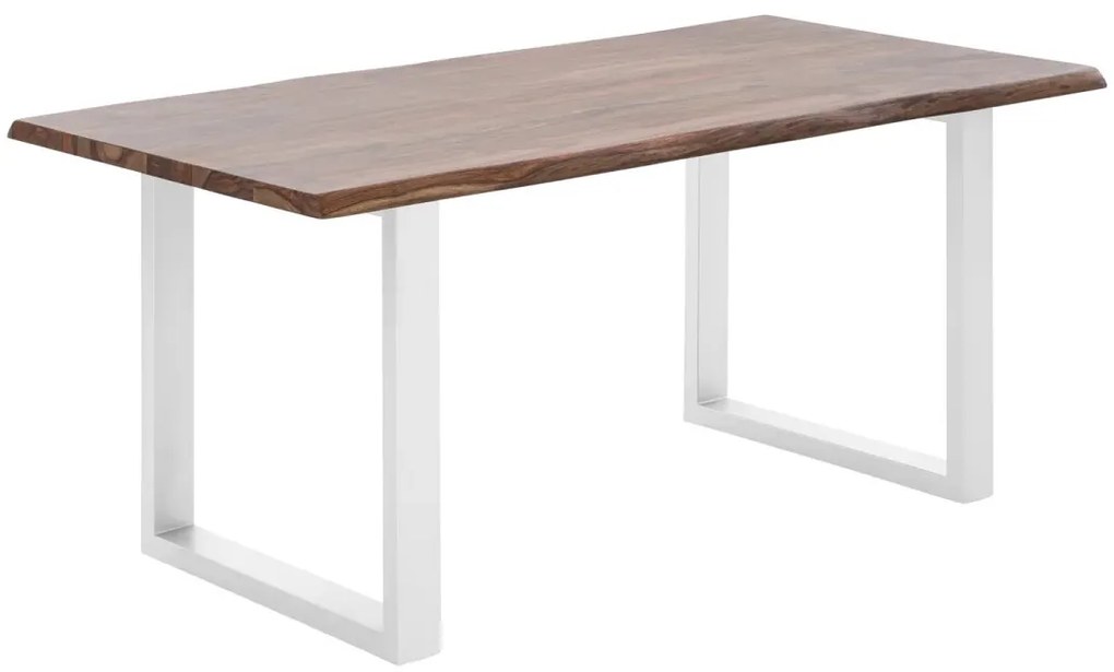 furniture-nabytek.cz - Masívny jedálenský stôl Bullwer z palisandru, lakovaný, hnedý – 140×90 cm