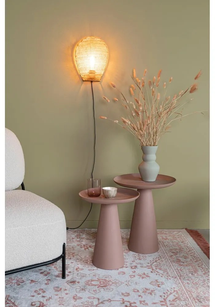 Kovový okrúhly odkladací stolík ø 34,5 cm Ringar – White Label