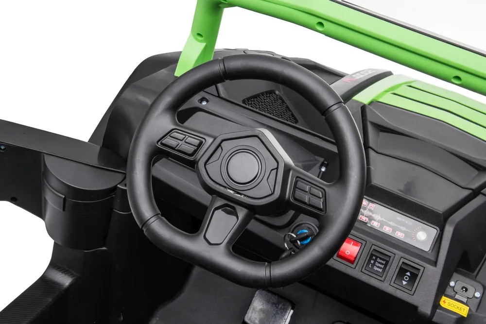 LEAN CARS Batériový vozík STRONG A032 zelený