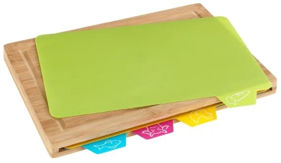 WENKO 53064100 - Krájacia doska 32,5x22,5 cm hnedá/pestrofarebná