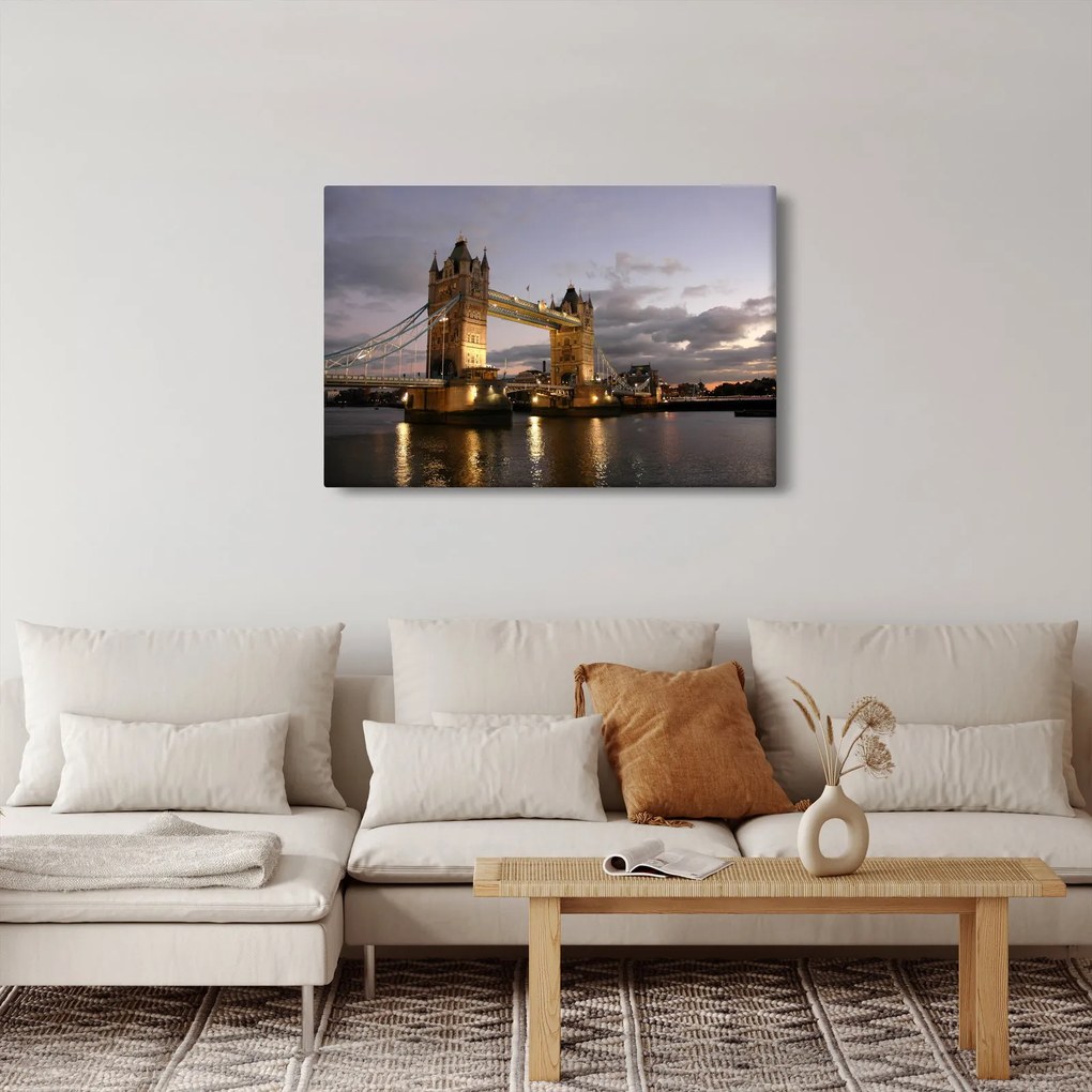 Obrázok - Tower Bridge v noci (90x60 cm)