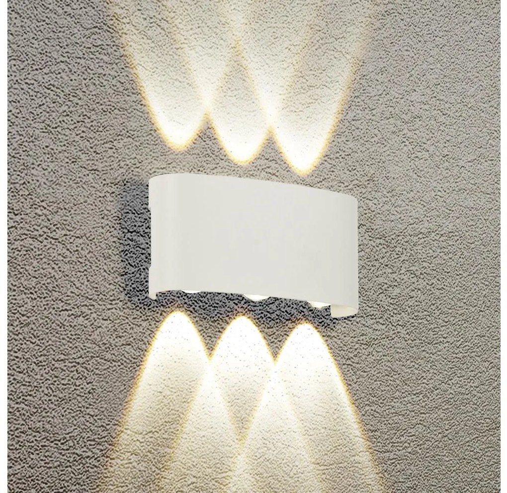 Brilagi - LED vonkajšie nástenné svietidlo FLAREBOX LED/6W/230V biele IP65
