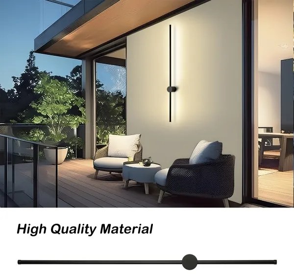 Brilagi - LED vonkajšie nástenné svietidlo AURA LED/20W/230V 4000K IP54 čierna