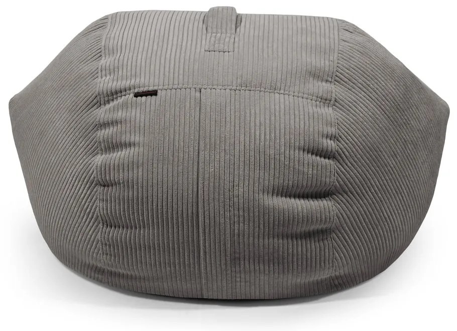 Krémový menčestrový sedací vak Roll 105 – SLOWDOWN