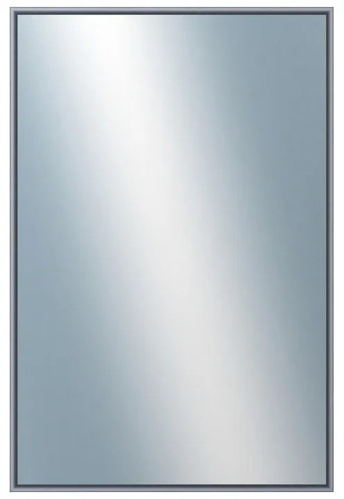 DANTIK - Zrkadlo v rámu, rozmer s rámom 40x60 cm z lišty Hliník platina (7002019)