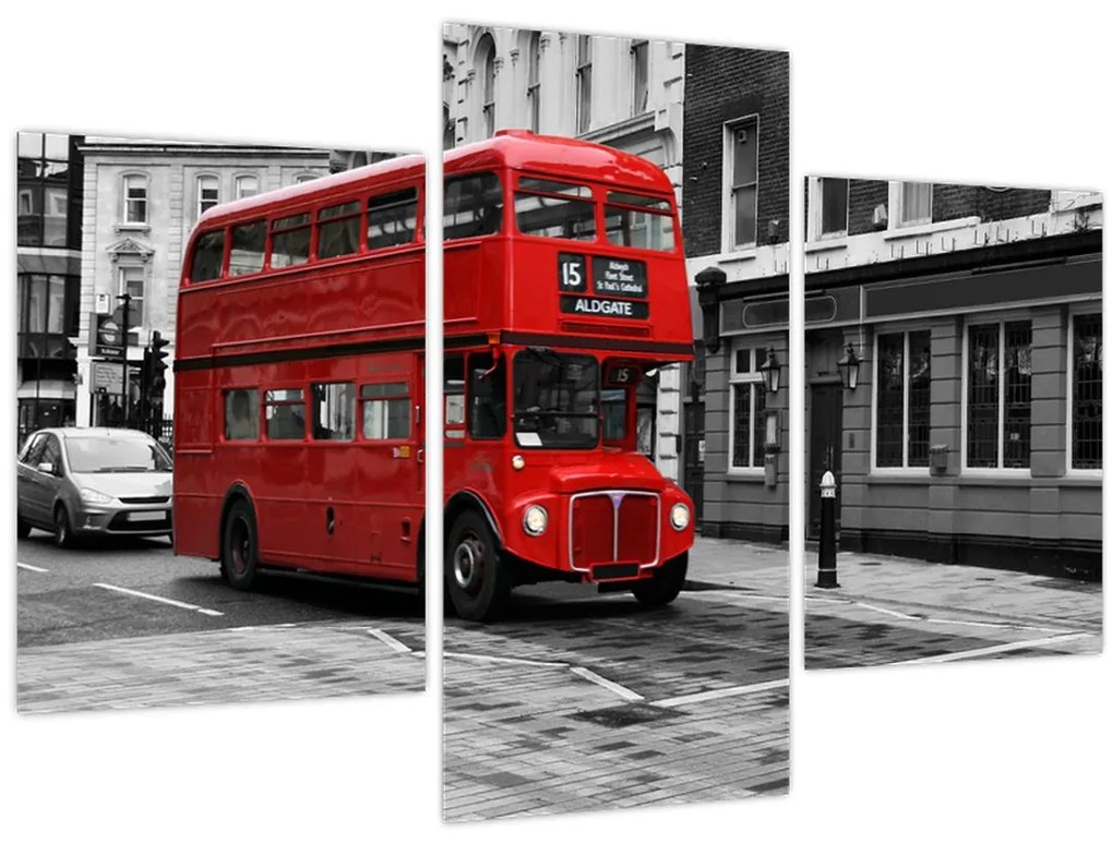 Obraz -Londýn s autobusom (90x60 cm)