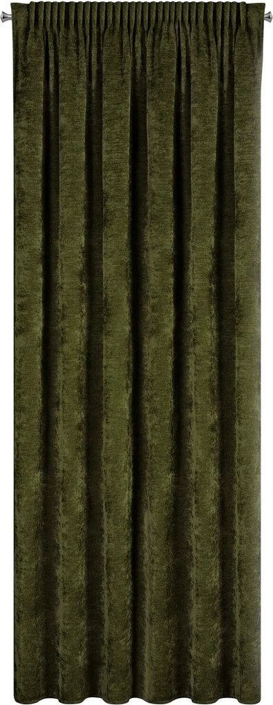 ZATEMŇOVACÍ ZÁVES NA PÁSKE NESKA 140X270 CM TMAVOOLIVOVÁ
