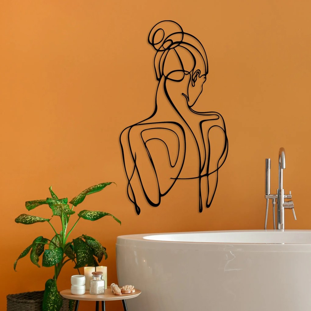 Nástenná kovová dekorácia Sorella 1 čierna