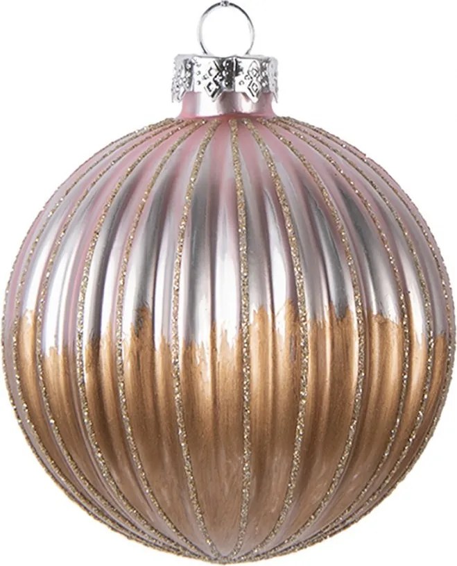 Christmas Bauble ? 8x8 Cm Brown Glass - ? 8*8 cm