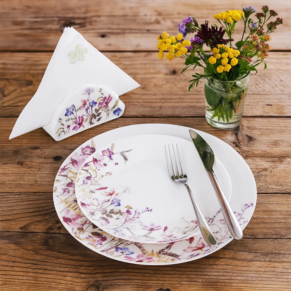 Orion Súprava 4 dezertných tanierov LÚKA 20,5 cm