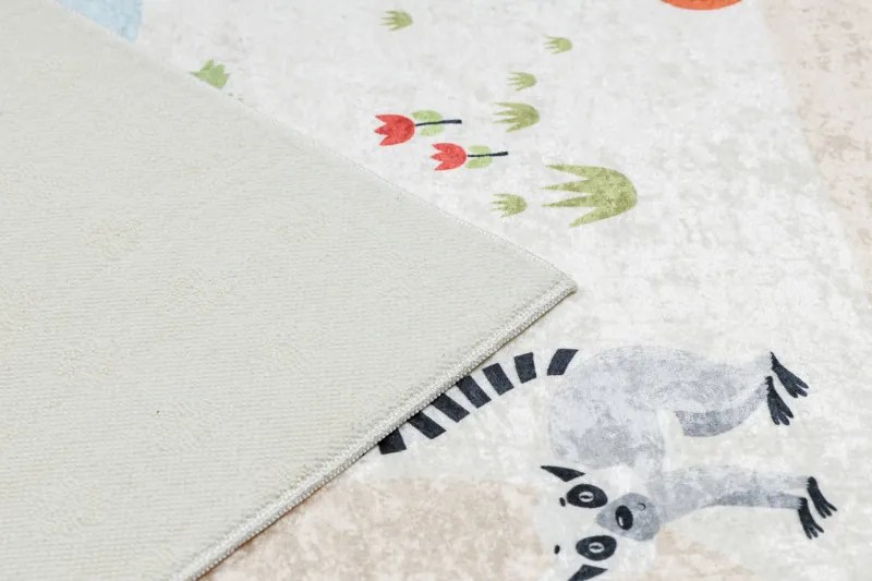 Dywany Łuszczów, Detský kusový koberec Bambino 1165 Zoo, 140x190, viacfarebná, detská izba