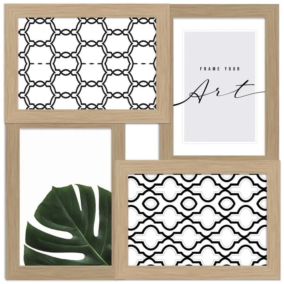 Rámček na stenu v prírodnej farbe 27x27 cm Beech – knor