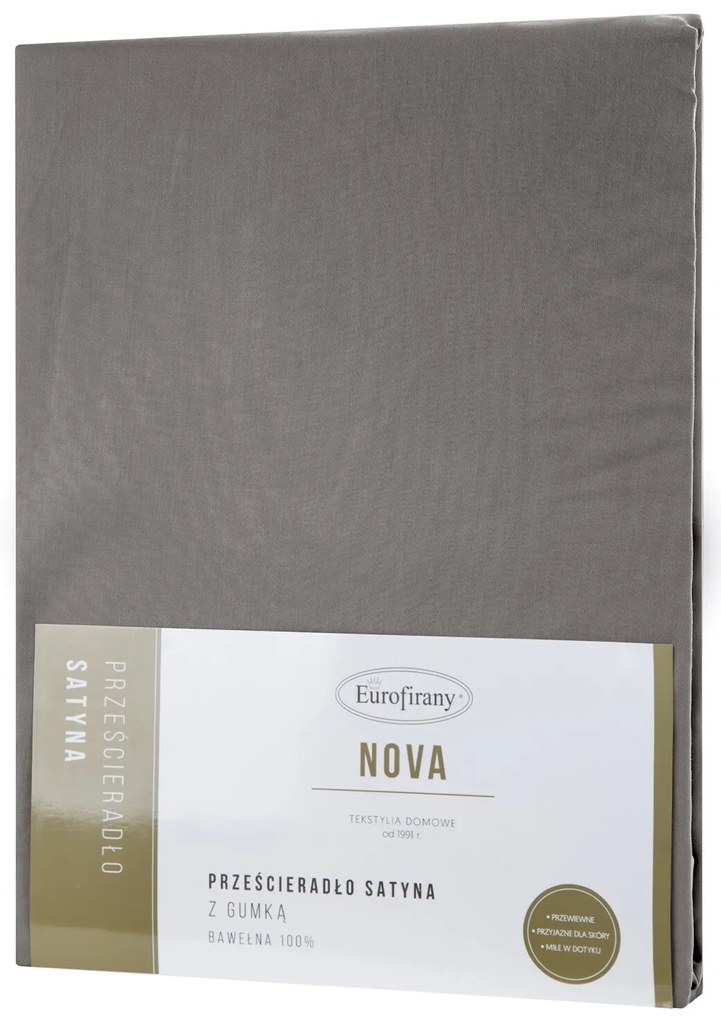 MAKOSATÉNOVÉ PRESTIERADLO NOVA 200X220 CM, VÝŠKA 30 CM SIVÉ