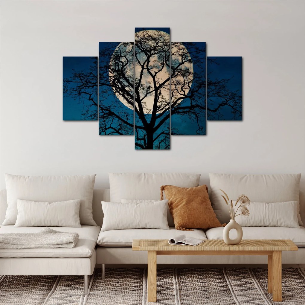 Obraz stromu so splnom (150x105 cm)