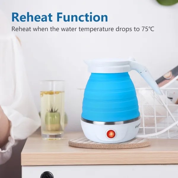 Aigostar - Cestovná rýchlovarná kanvica 600ml 1000W/230V