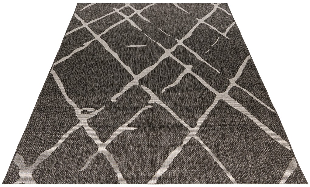 Obsession, Kusový koberec My Tallinn 540 Grey - na von aj na doma, 160x230, šedá, chodba / predsieň