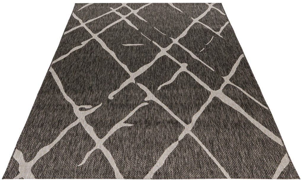 Obsession, Kusový koberec My Tallinn 540 Grey - na von aj na doma, 80x150, šedá, chodba / predsieň