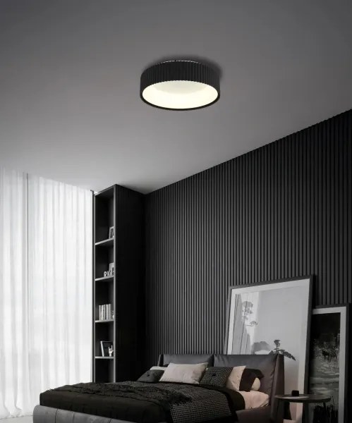 Globo 15924DS-LED Stropné svietidlo KEMP LED/45W/230V 2700/4000/6000K priemer 46 cm čierna