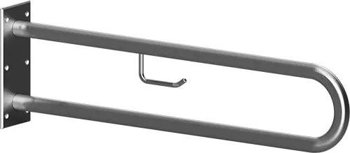 Bemeta Design HELP: Madlo, 900 mm, v tvare U, s držiakom TP, bez krytky, nerez, mat - 301907332