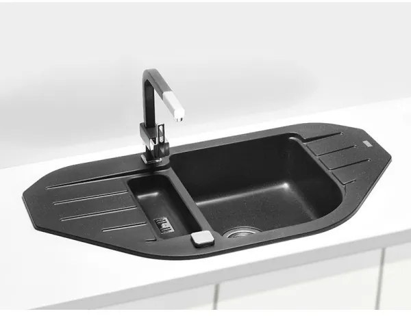 ALVEUS 1090940 - Kuchynský drez NIAGARA 90x50 cm granit/čierna