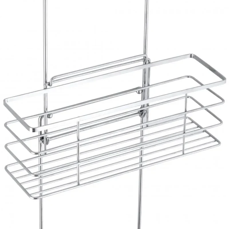 Erga Rafek, trojitá kúpeľňová polička do sprchy na zavesenie 30x12,5x71 cm, chrómová, ERG-YKA-CH.RAFEK-CHR
