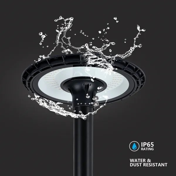 Brilagi-LED Vonkajšia pouličná lampa s 4 m stĺpom URBANSPARK LED/120W/230V čierna IP65