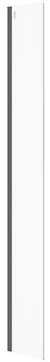Cersanit Mille, sprchová zástena typu Walk-In 30x200 cm, 8mm číre sklo, čierny profil, S161-015