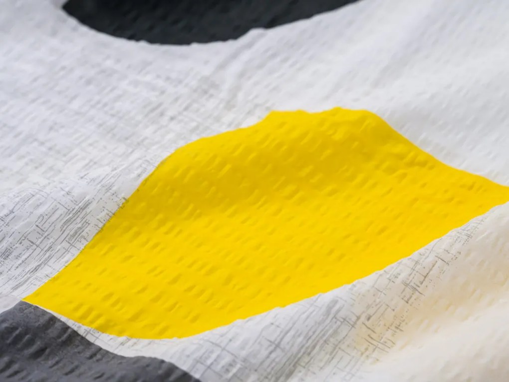 Krepové obliečky z Renforcé bavlny GEOMETRIES krémové Rozmer obliečky: 70 x 90 cm | 140 x 200 cm