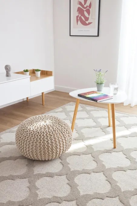 Koberec Agnella Noble Phactra svetlosivý, béžový