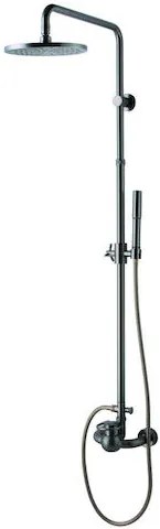 WF Industrial sprchový systém s pákovou batériou olejom pogumovaný bronz SIKOBWFSSS