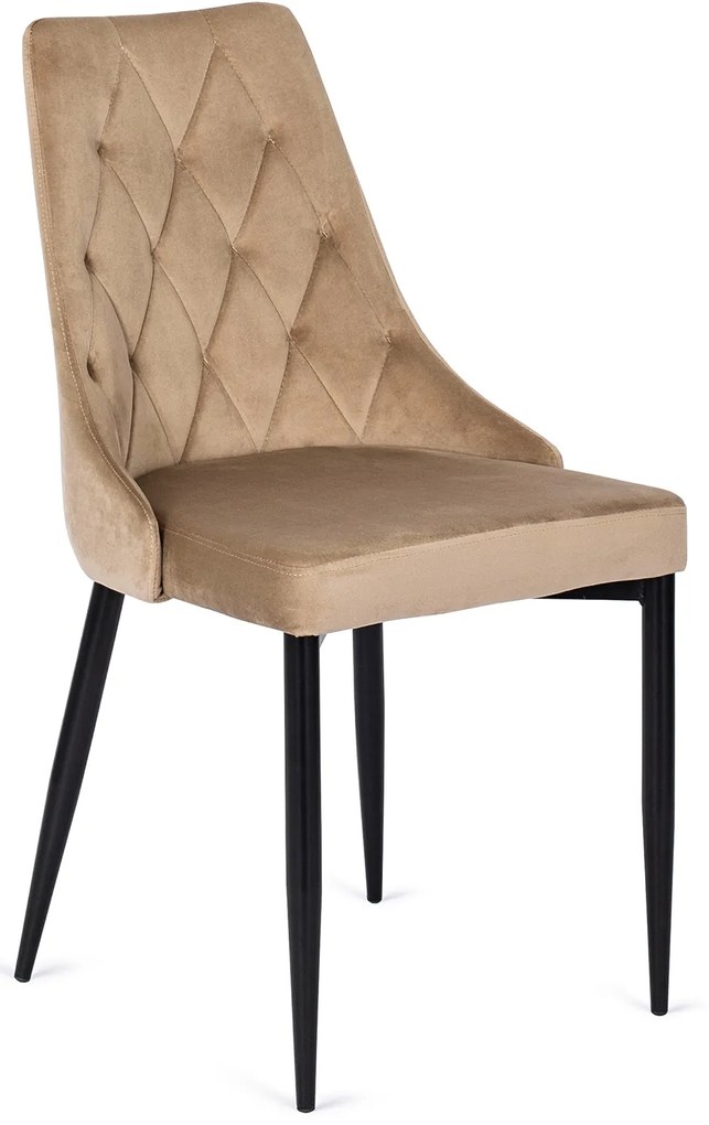 Čalúnená jedálenská stolička Cork, béžová