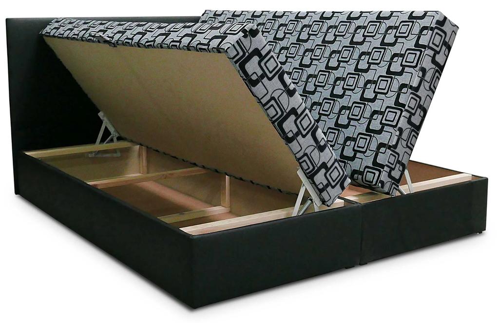 Manželská posteľ 160 cm Trachalio (tmavosivá + čiernosivá) (s matracom). Vlastná spoľahlivá doprava až k Vám domov. 621100