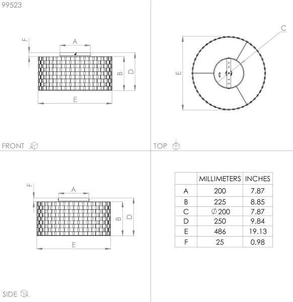 Eglo 99523 - Stropné svietidlo MARASALES 1xE27/40W/230V