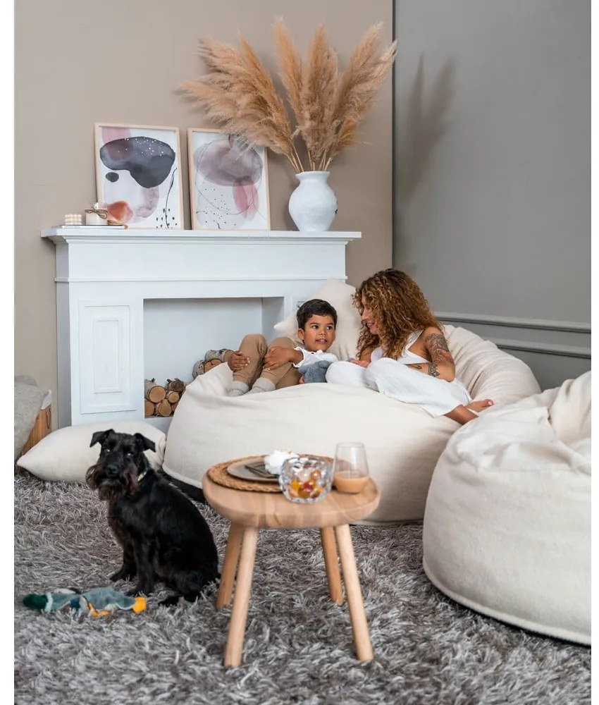 Sivobéžový sedací vak Om 135 – SLOWDOWN