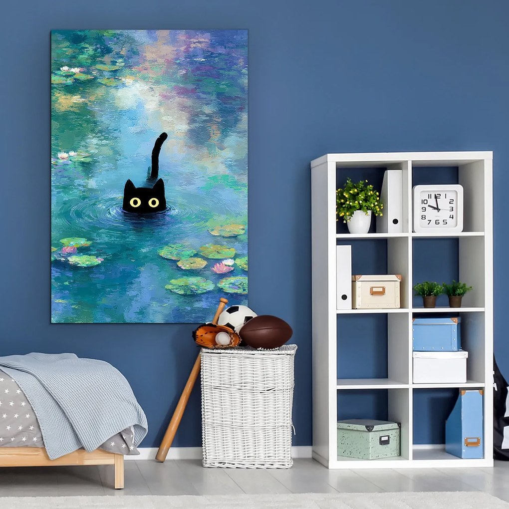 DUBLEZ | Moderný impresionistický obraz - Mačka