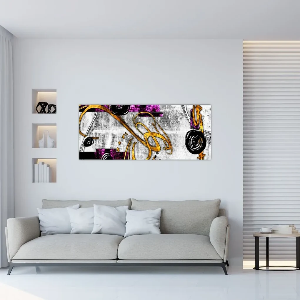 Obraz abstrakcie (120x50 cm)