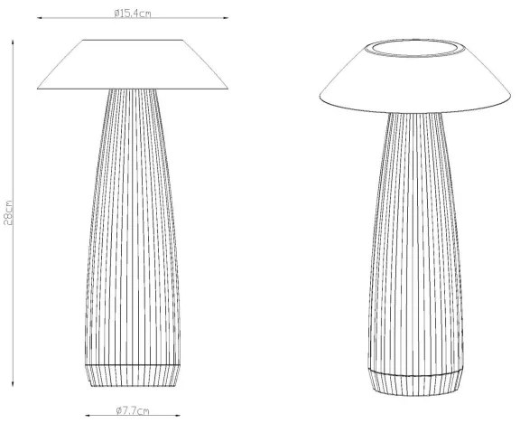 Globo 21021W - LED Stm. nab. dot. stolná lampa ILLUMI LED/1W/3,7V 3000K biela