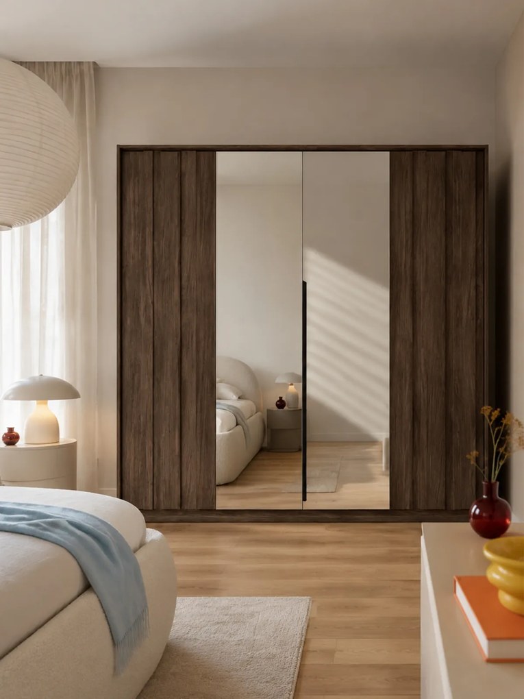 Šatníková skriňa s osvetlením Flaro 223 cm - dub dunin
