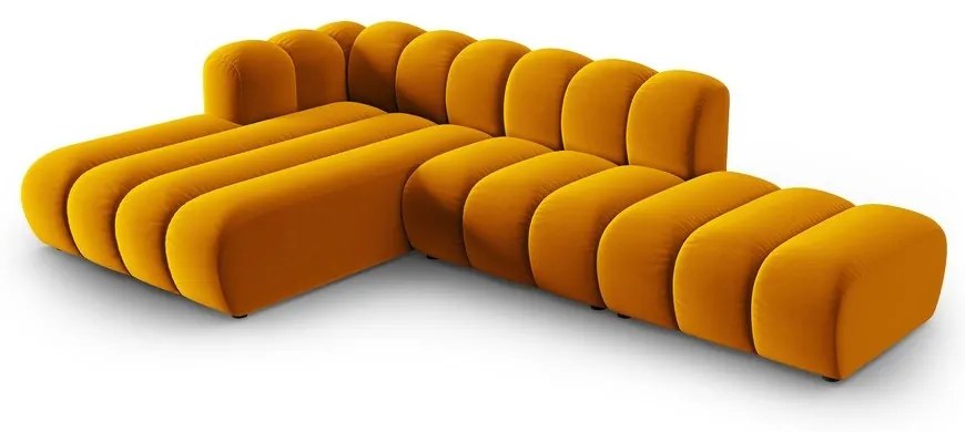Žltá rohová pohovka (ľavý roh) Lupine – Micadoni Home