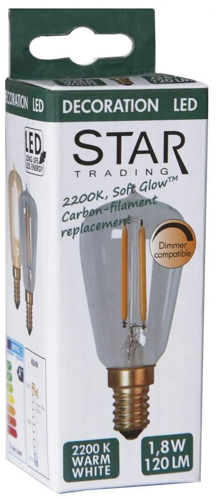 STAR TRADING Retro LED žiarovka E14 (stmievateľná)