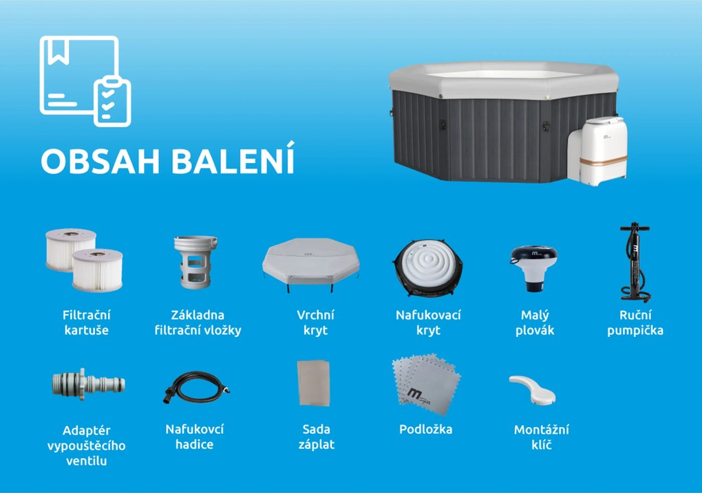 Mspa | Vírivý bazén MSPA Tuscany F-TU062W | 11400279