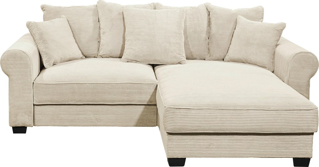 XXXLutz ROHOVÁ SEDAČKA, textil, krémová MID.YOU - Sedačky - 002220047302