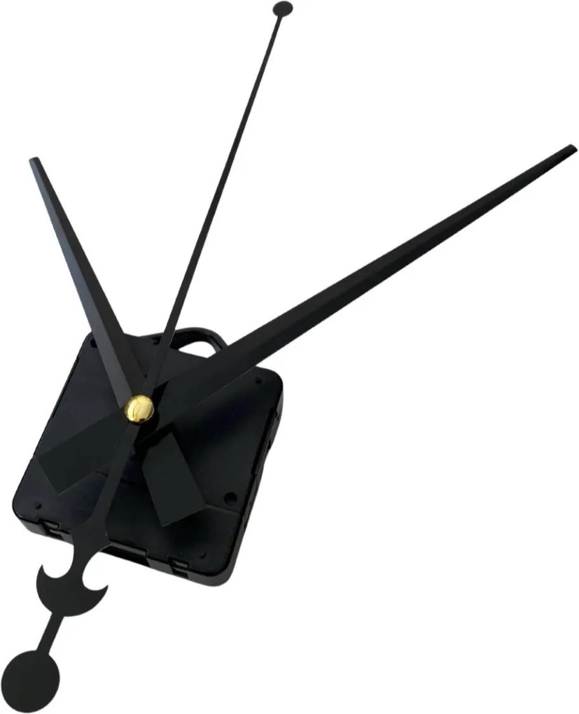 Čierne hliníkové ručičky na hodiny - dizajn kotvy 16 / 12 cm 4754 R105