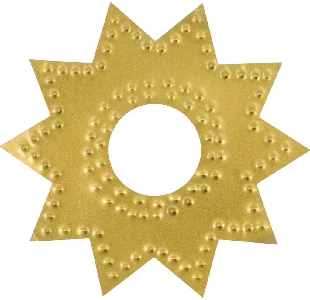 House Doctor Ochranný krúžok na sviečku Antique Brass – set 4 ks