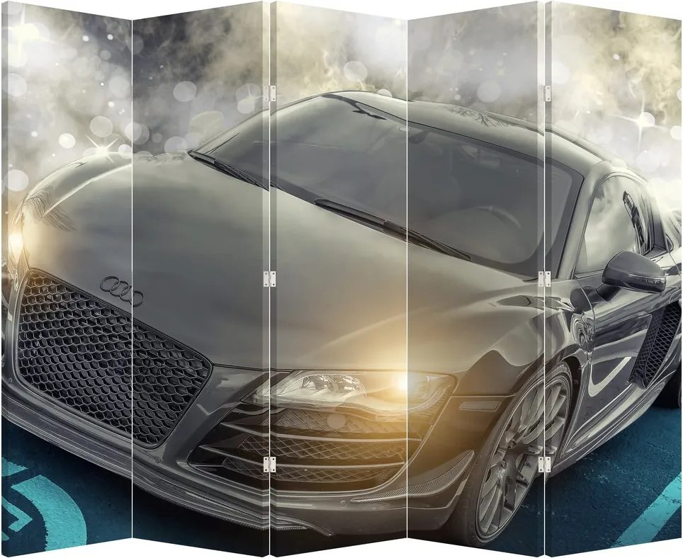 Paraván - Auto Audi - šedé (210x170 cm)