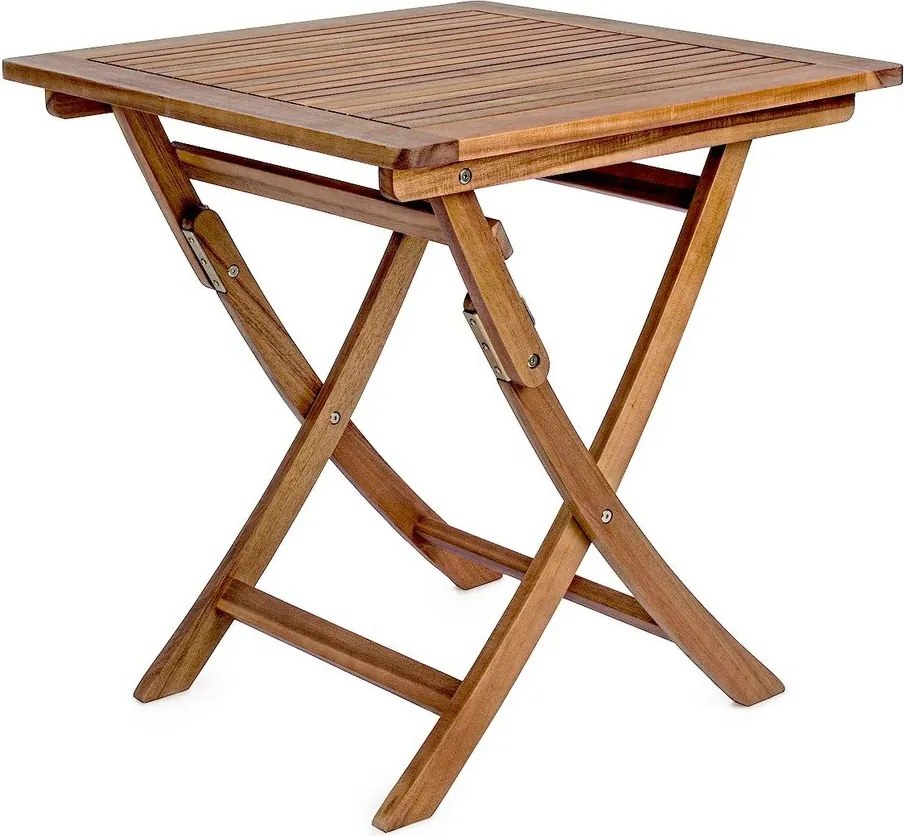 Záhradný stolík z masívu akácie 70x70 cm Noemi – Bizzotto