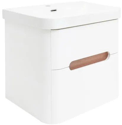 Kúpeľňová skrinka s umývadlom SAT Fusion 57,5x53x45 cm biela matná SATFUSION260WU, 1 ks