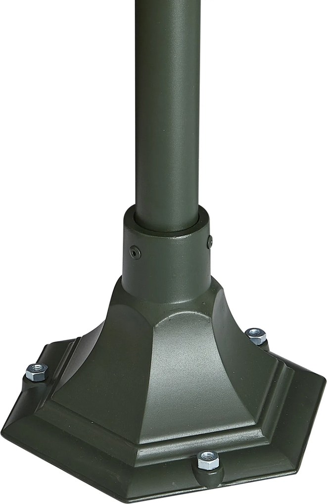 Klasická vonkajšia lampa tmavozelená 135 cm IP44 - Berta